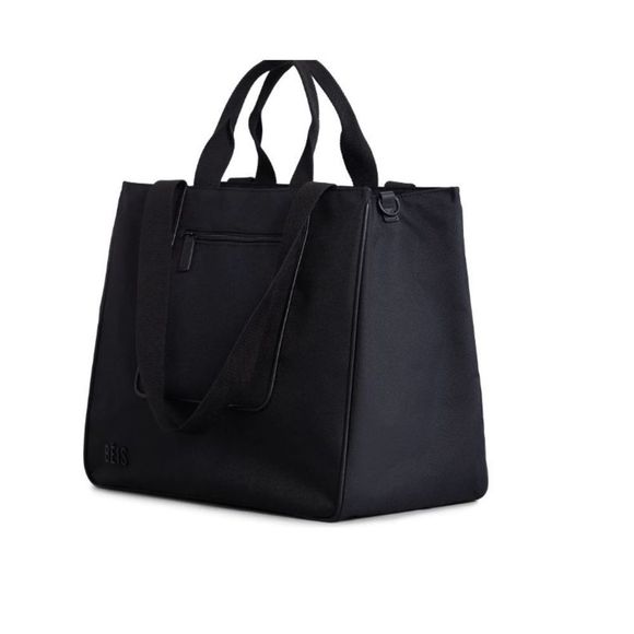 BEIS Bags Nwt Beis The Eastwest Tote Recycled Collection In Black